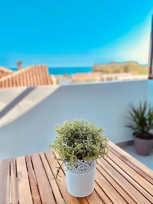 Balneario Estudio Con Terraza Playa A 400M Appartamento Málaga